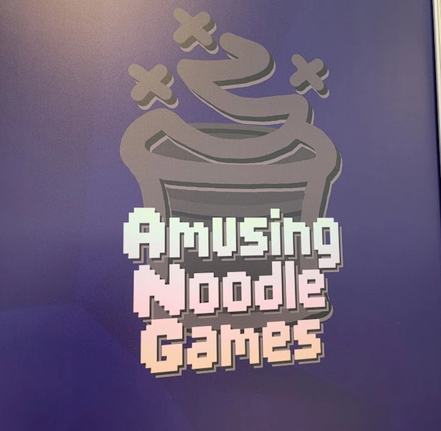 Studio logo at the booth